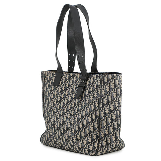 Dior Oblique Saddle Tote Bag Navy/Beige1ADSH176YKS_05EU Canvas Leather
