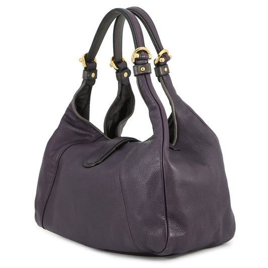 LOEWE Calle Shoulder Bag Purple317.75.A27 Leather