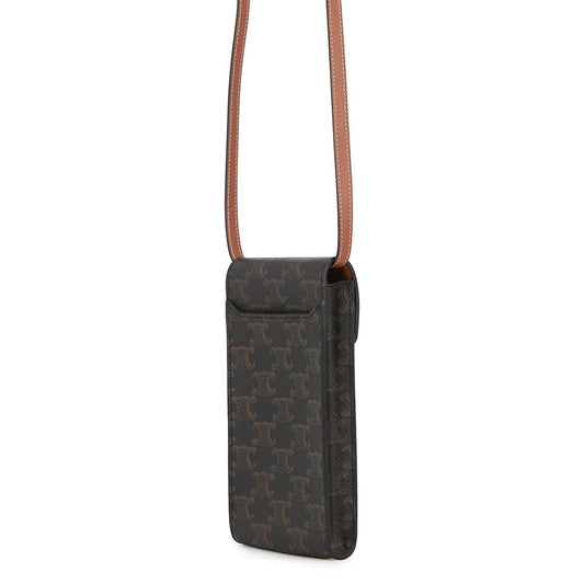 CELINE Triomphe Phone Pouch Tan10K682DS3.04LU PVC