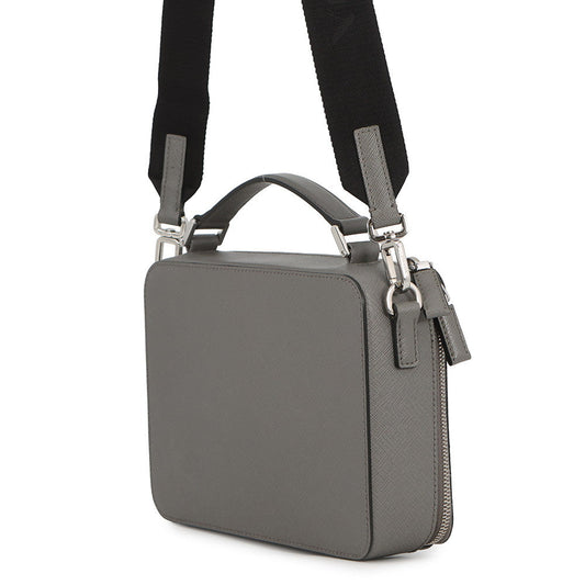 PRADA Brique 2way Shoulder Bag Gray1VH069_9Z2_F0K44 Saffiano LeatherLeather