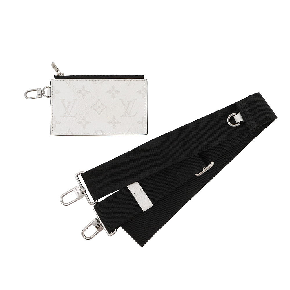 LOUIS VUITTON Gaston Wearable Wallet Taigarama Optical WhiteM30935 Monogram Taiga Leather