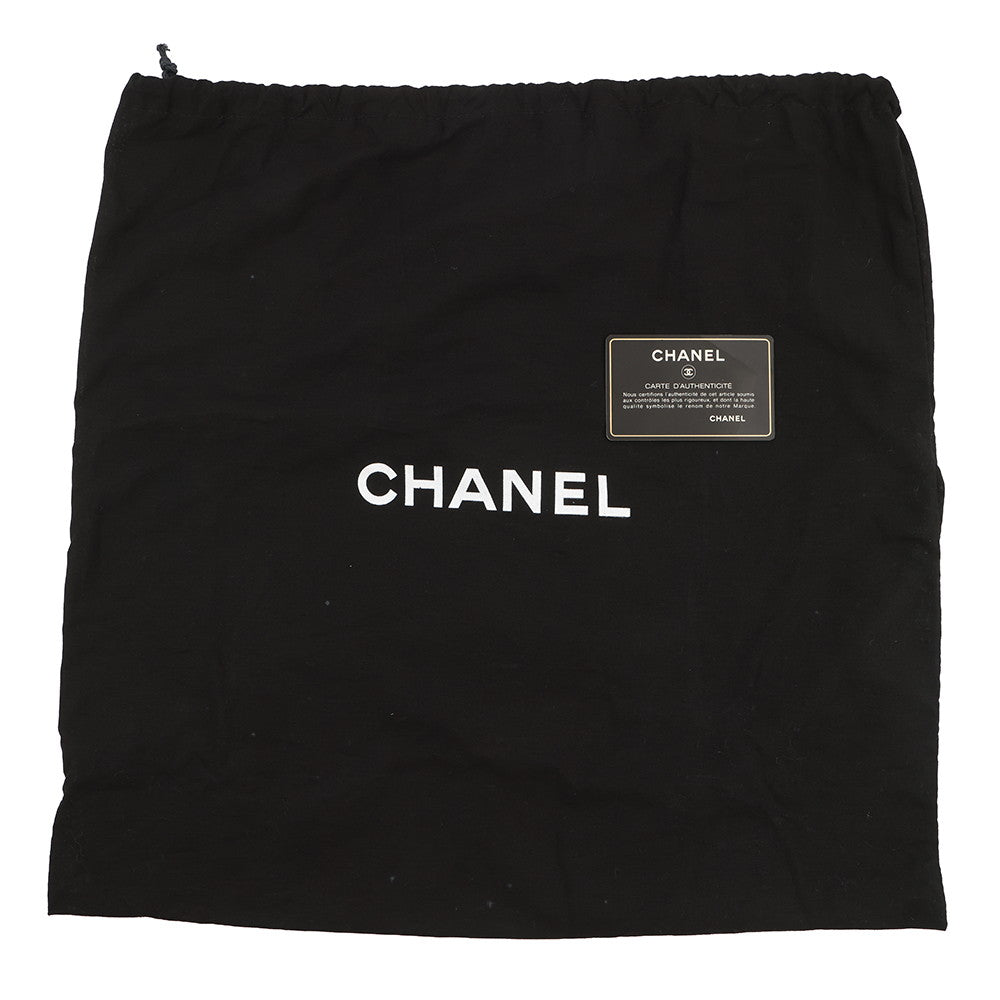 CHANEL Boy Chanel ChainShoulder Bag Blue Tweed Denim Leather Size 28