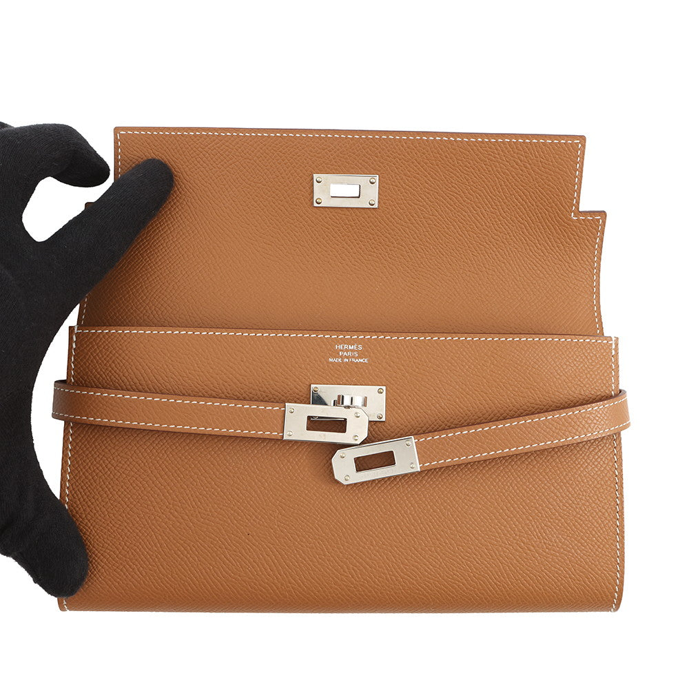 HERMES Kelly wallet Gold Epsom
