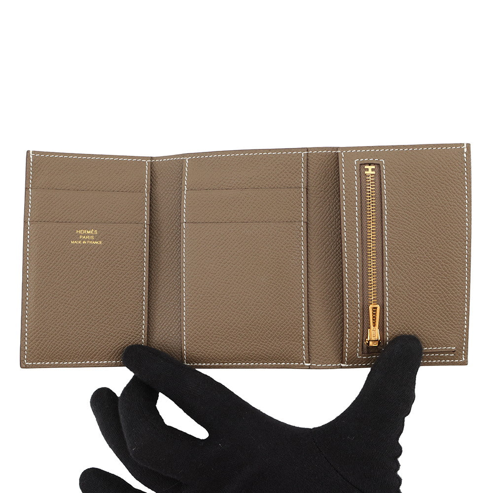 HERMES Bean combine Etoupe Epsom