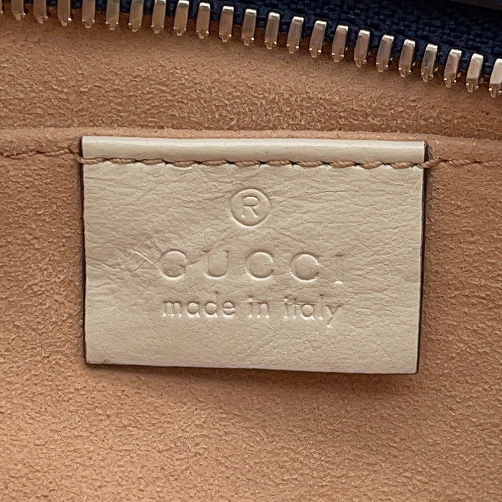 GUCCI GG Marmont ChainShoulder Navy/White447632 Leather