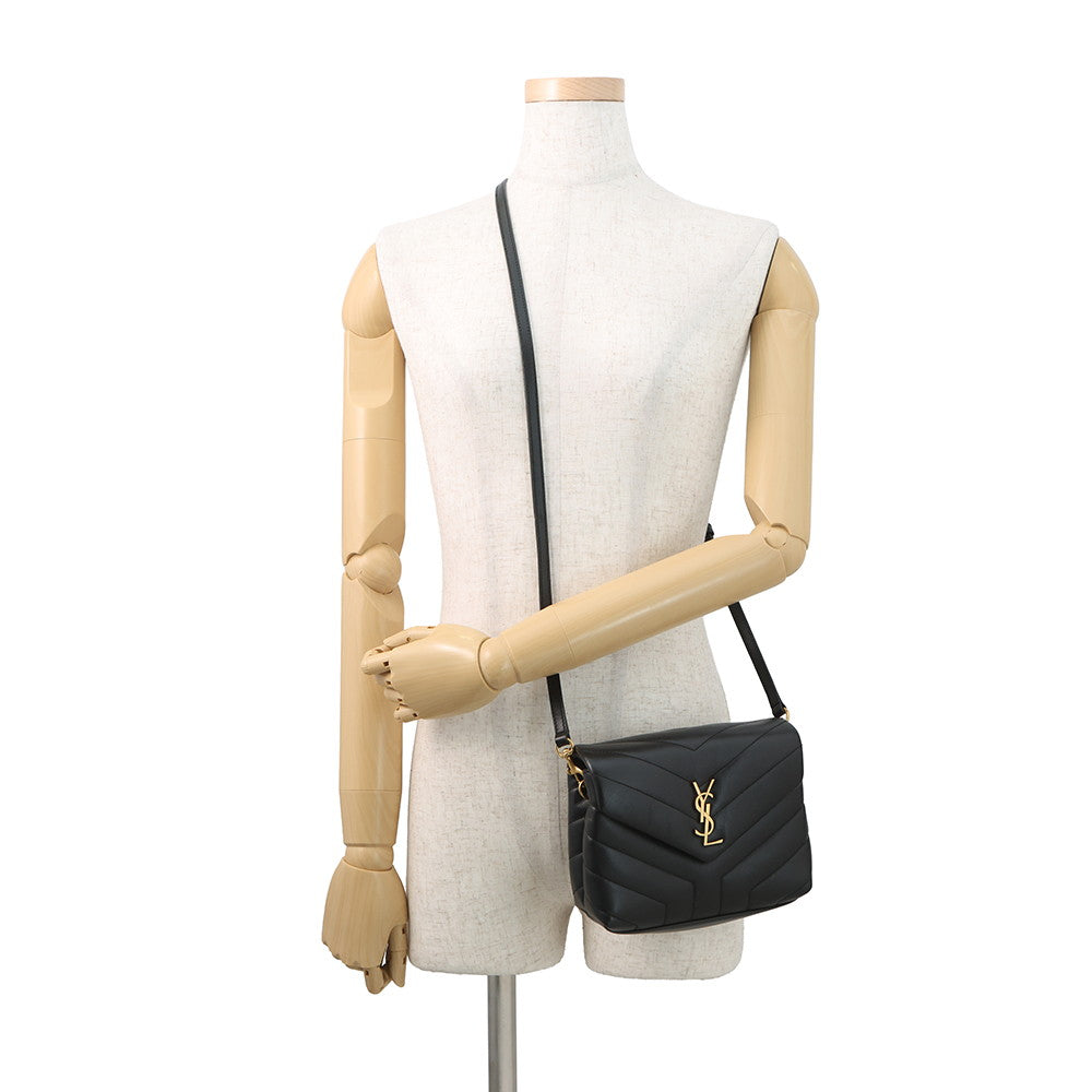 SAINT LAURENT PARIS Loulou Toy Bag Shoulder Bag Black678401DV7071000 Calf Leather