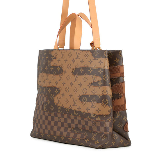 LOUIS VUITTON Shopper Tote NIGO Collaboration BrownM15274 Monogram・Landscape Size MM