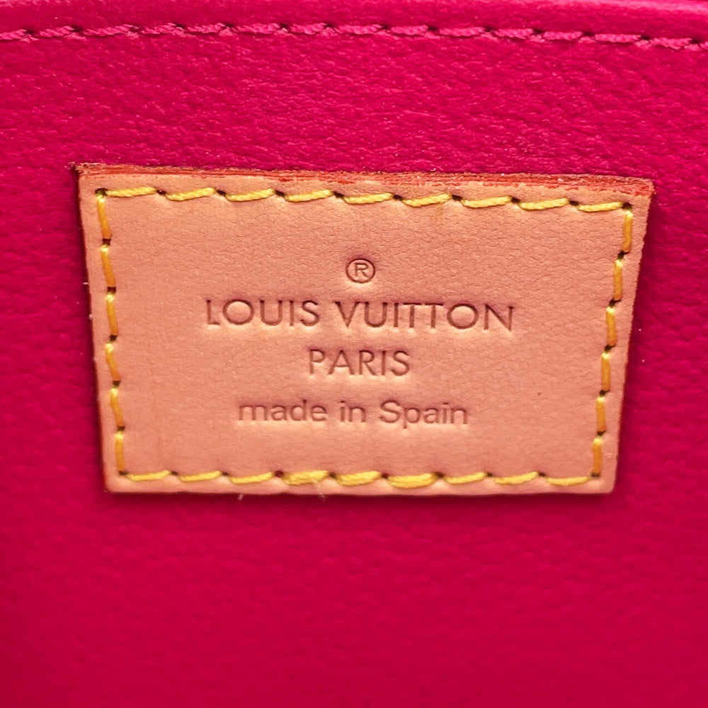 LOUIS VUITTON Pochette Cosmetic Indian roseM90045 Monogram Vernis Leather Ikat Flower