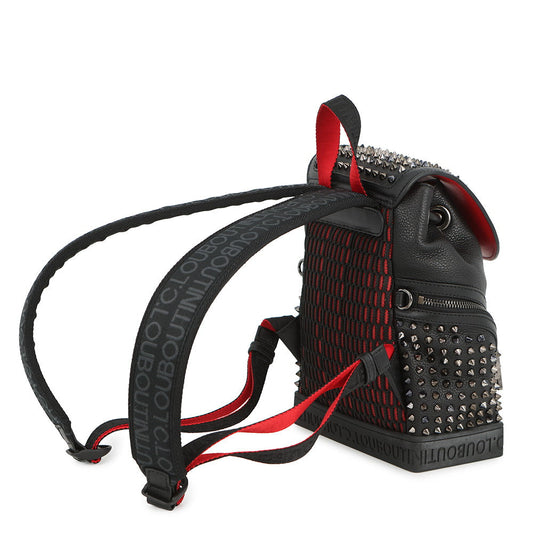 Christian Louboutin Explorer Funk Studded Backpack Black3215038 Leather Size Small