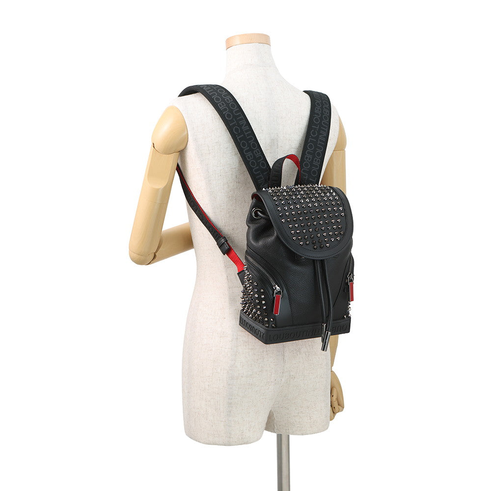 Christian Louboutin Explorer Funk Studded Backpack Black3215038 Leather Size Small