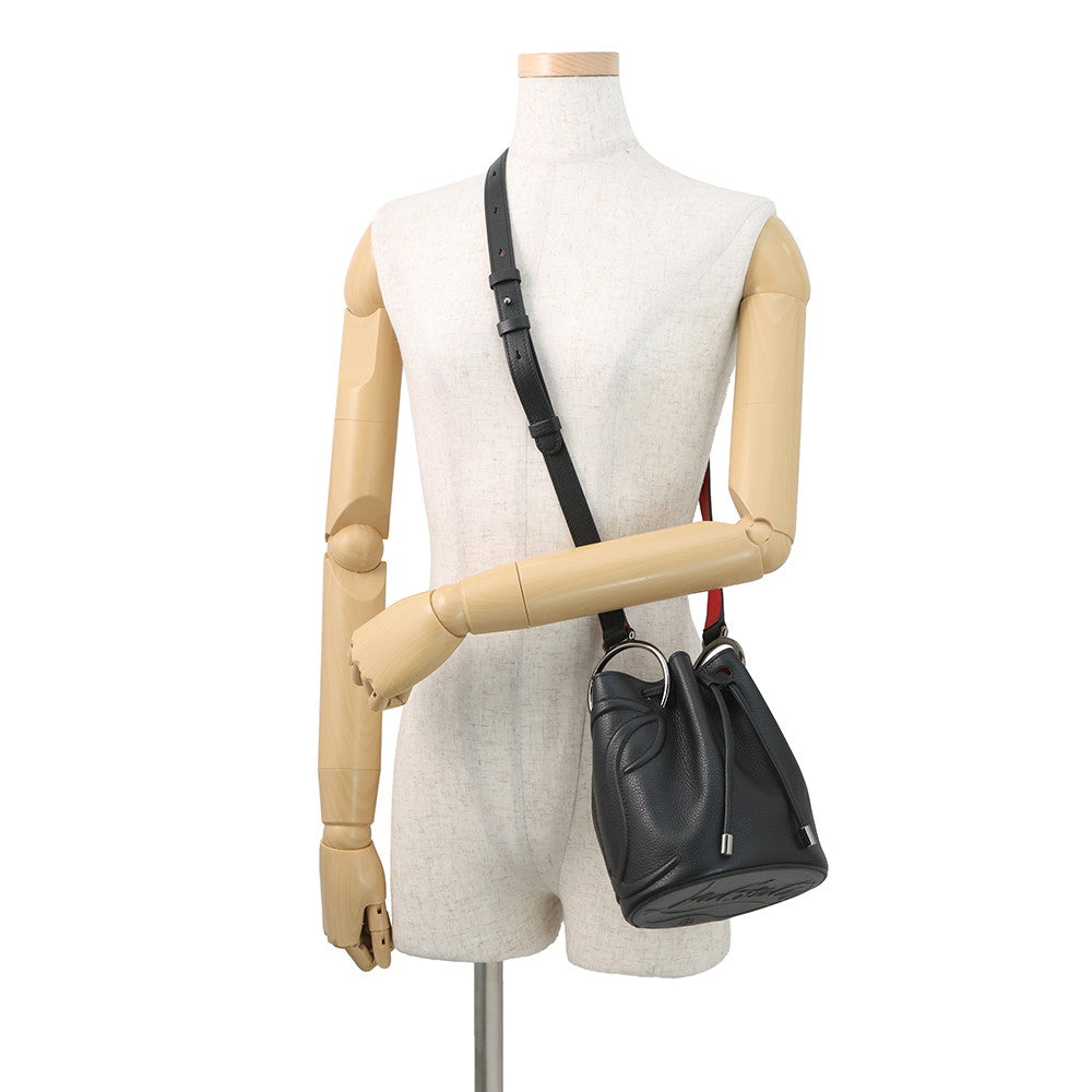 Christian Louboutin BY MY SIDE bucket bag Black3235080CM53 Leather