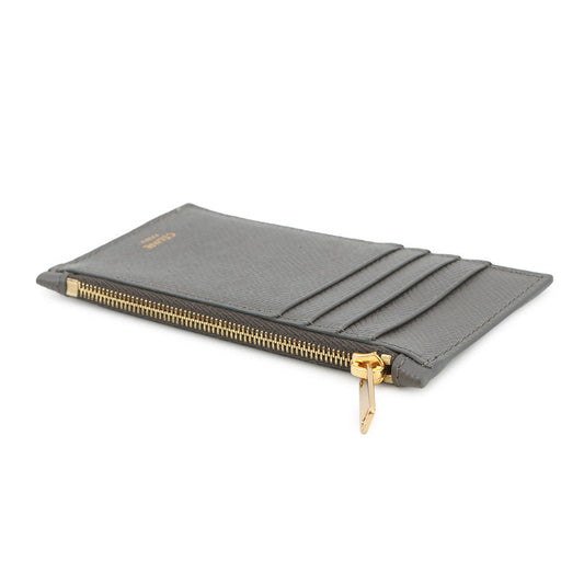 CELINE Card holder with zip Gray10B683BEL.10DC Calf Leather