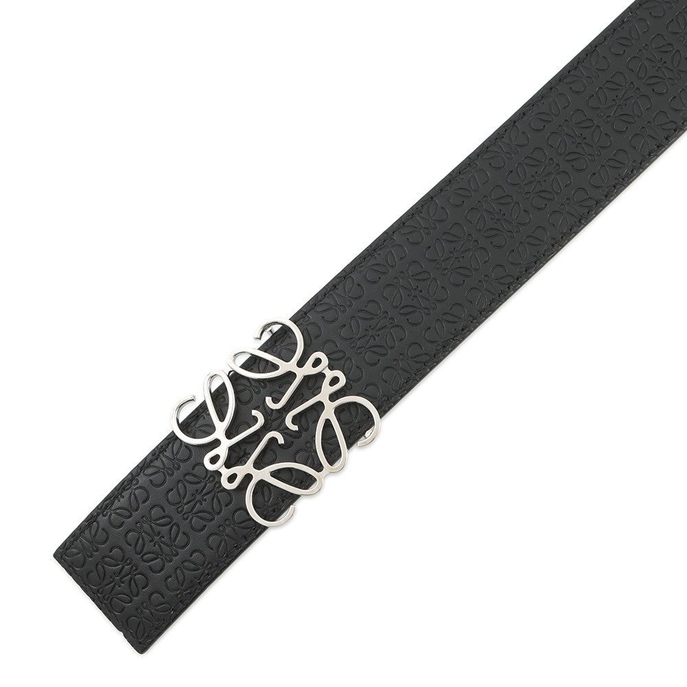 LOEWE Repeat Anagram Belt Reversible Size 85/34 Black/Navy