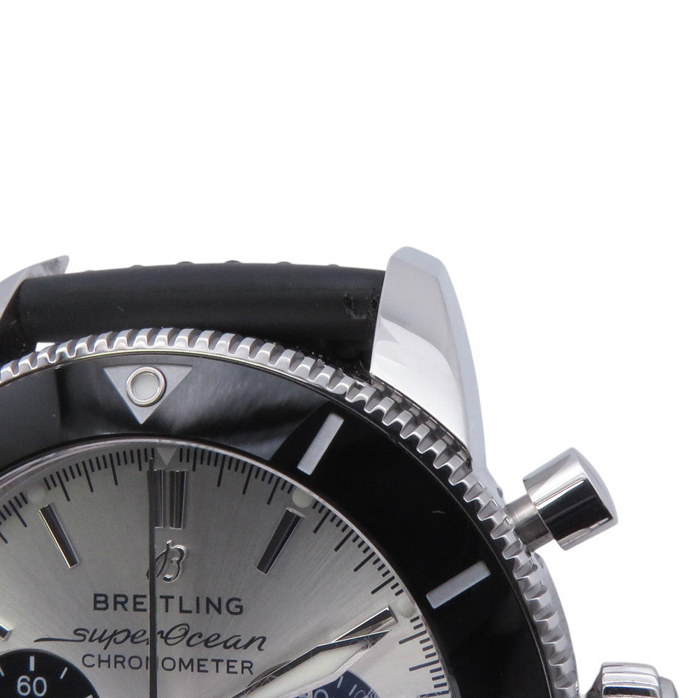 BREITLING Superocean Heritage B01 Chronograph44 W44mm Stainless Steel Rubber Silver DialAB0162