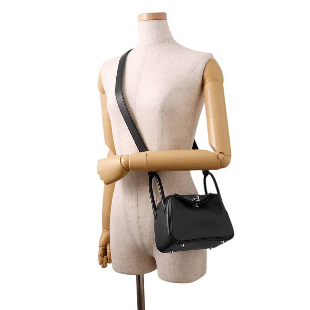 HERMES Lindy Mini Black Volupt Size Mini