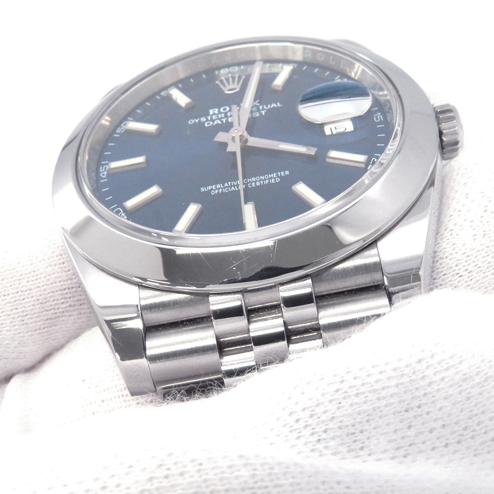 ROLEX Datejust 41 W41mm Stainless Steel Bright Blue Dial126300
