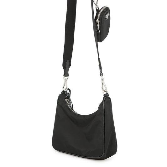 PRADA Re-Edition 2005 Re-Nylon Shoulder Bag Black1BH204_R064_F0002_V_V9L Nylon