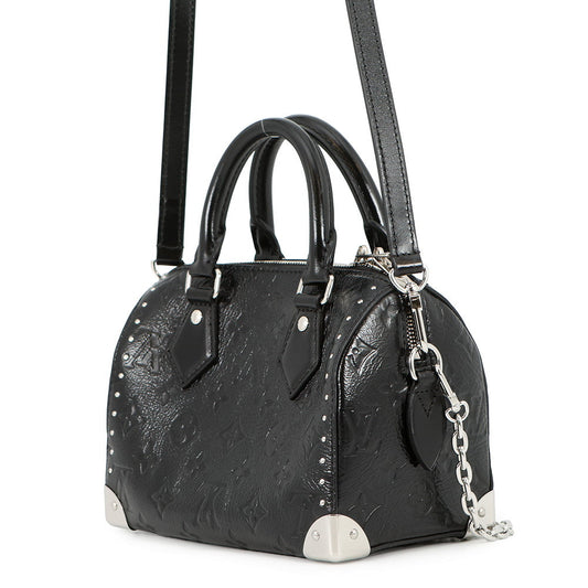 LOUIS VUITTON Speedy Trunk NoirM27921 Monogram Saga Size 20