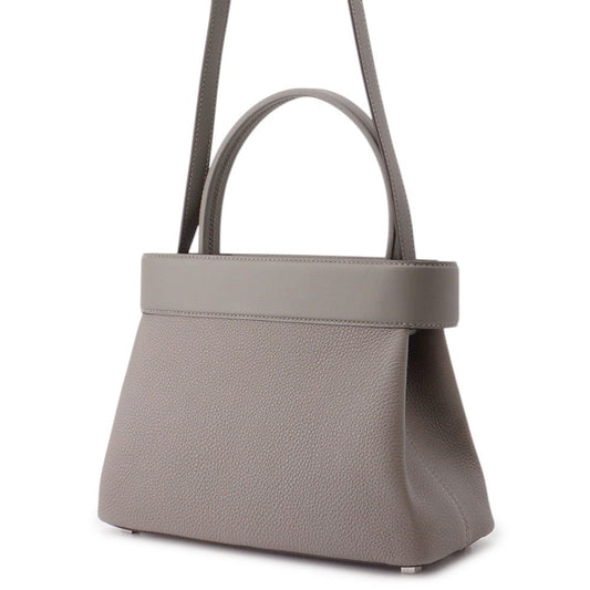 HERMES Medor 2WAY Handbag Gris Meyer Togo Leather Swift Leather Size 26