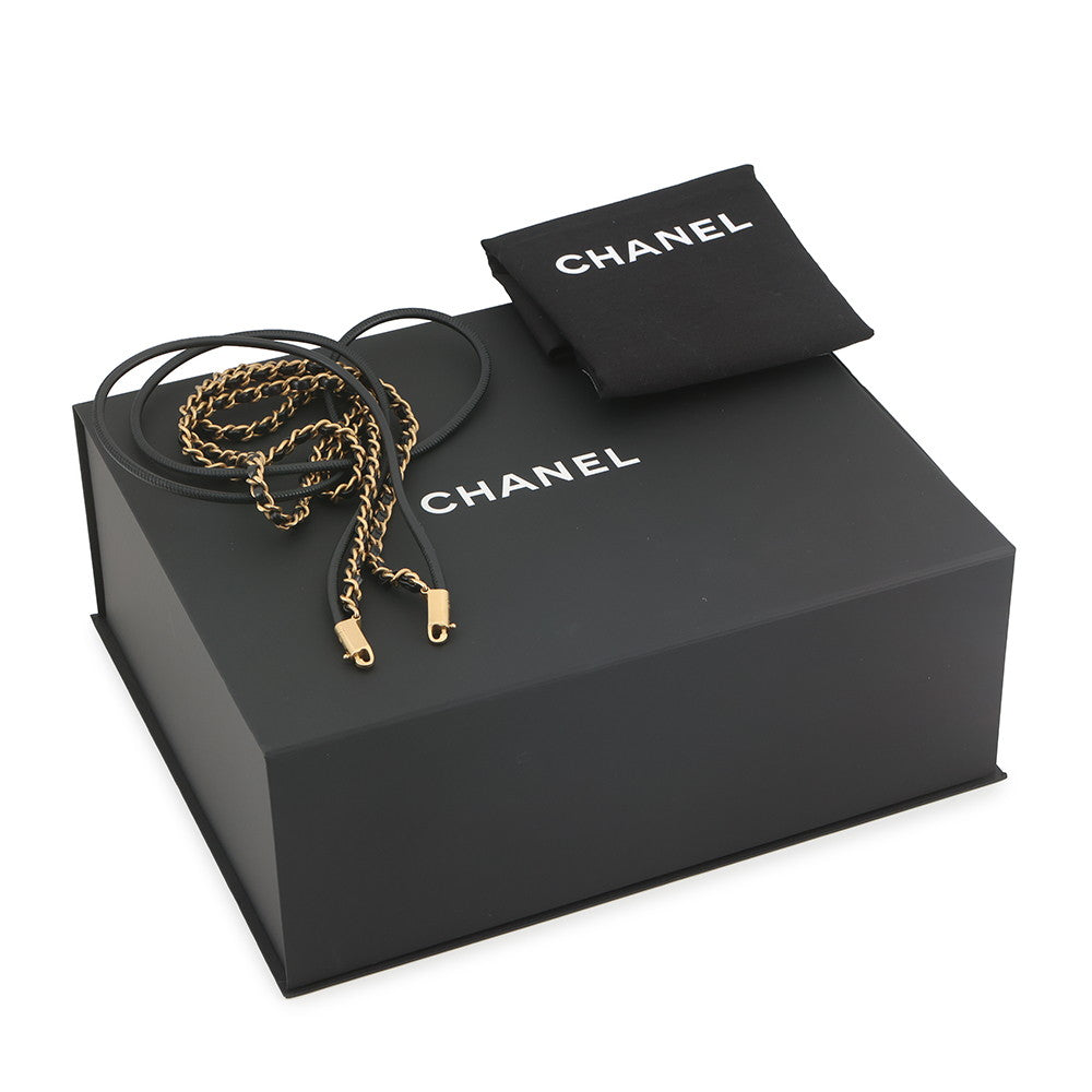 CHANEL CHANEL22 ChainShoulder Bag BlackAS3980-B19059-94305 Shiny Calf Leather Size Mini