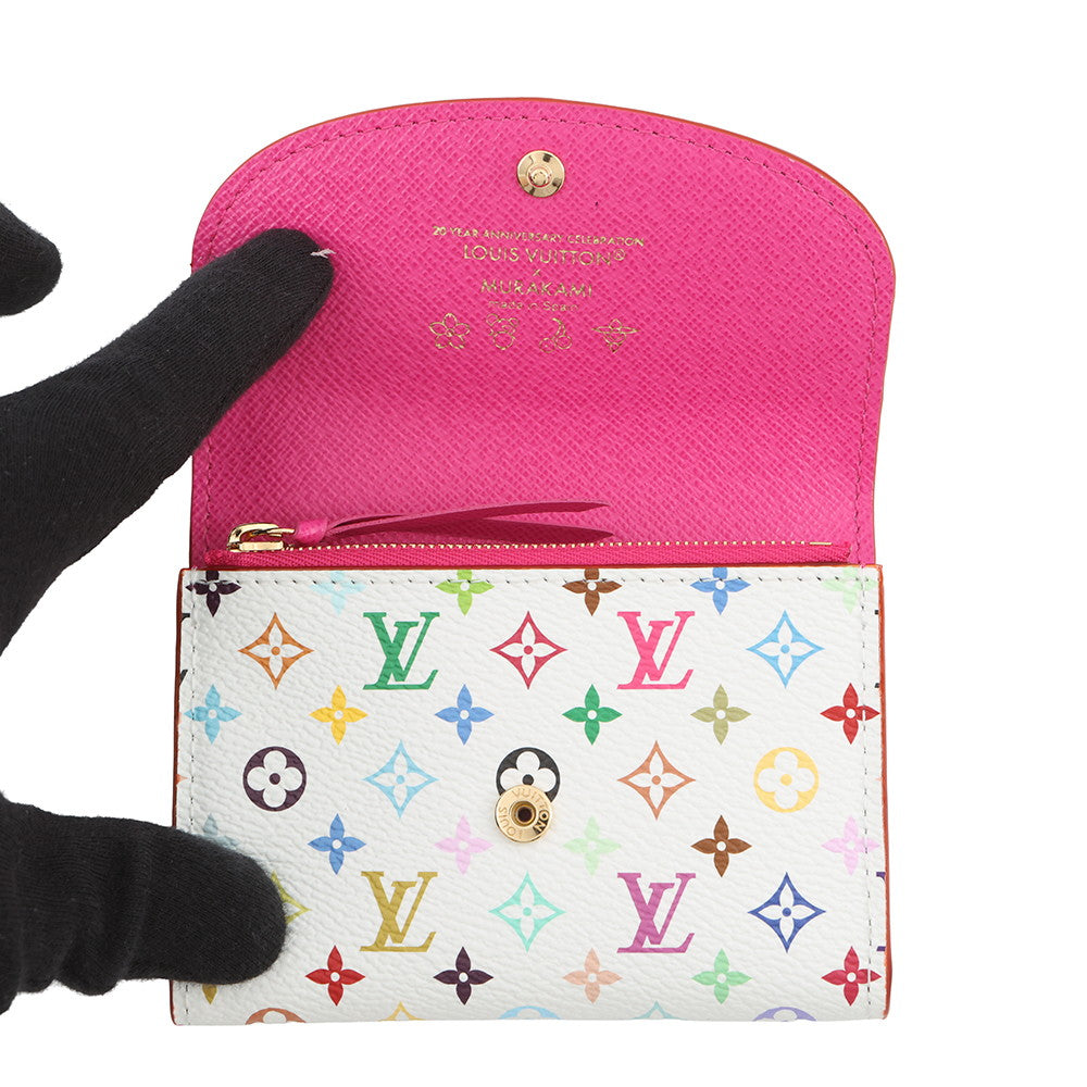 LOUIS VUITTON LV × TM Rosalie Coin Purse WhiteM13399 Monogram・Multicolor