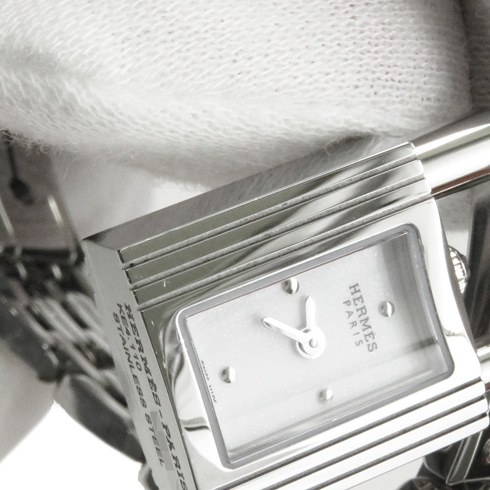 HERMES Kelly watch W16mm Stainless Steel Sparkling White Lacquer DialKE4.110