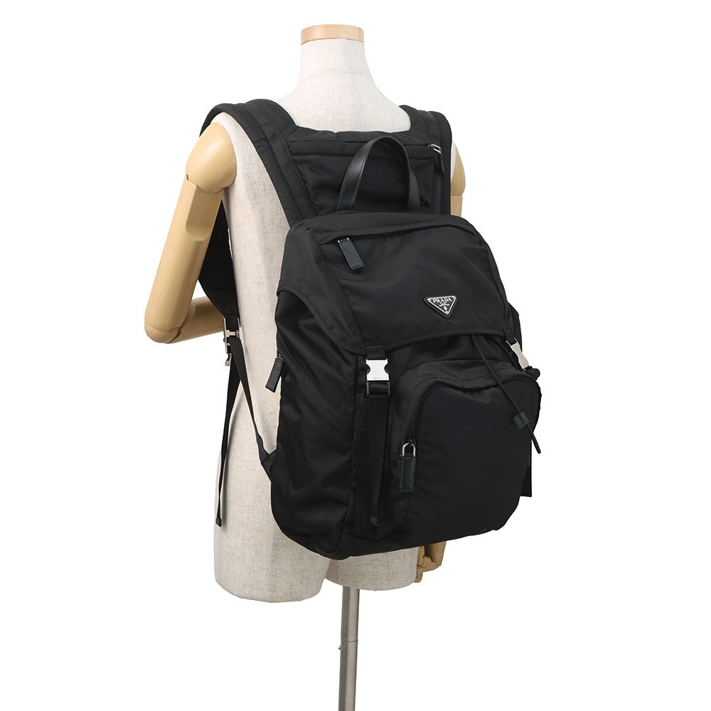 PRADA Re-Nylon Backpack Black Nylon Leather