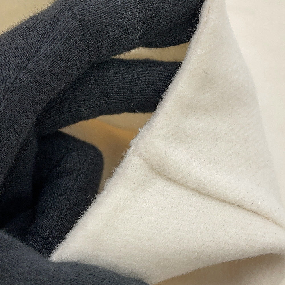 HERMES Short-sleeved bolero Size 34 Blanc Naturel Cashmere100%