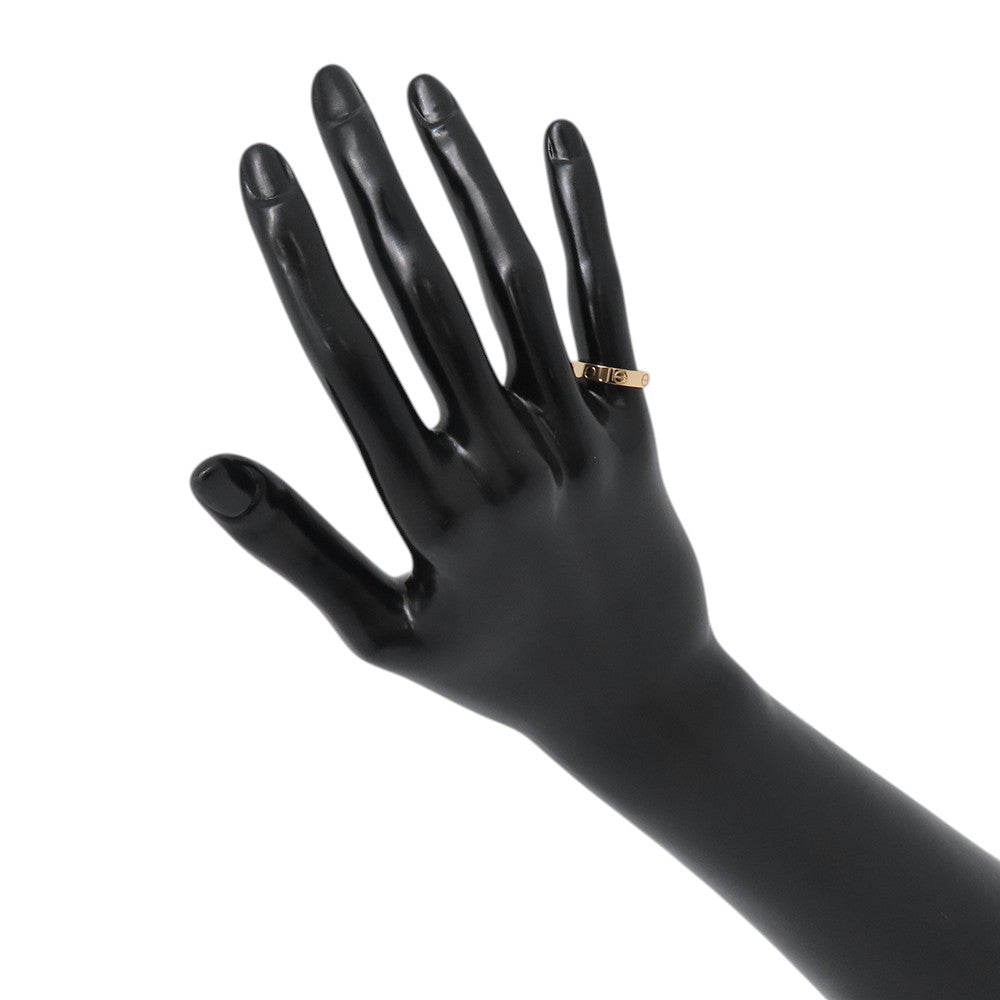 CARTIER Mini Love Ring Size Small/48/#8B4085200 18K Pink Gold