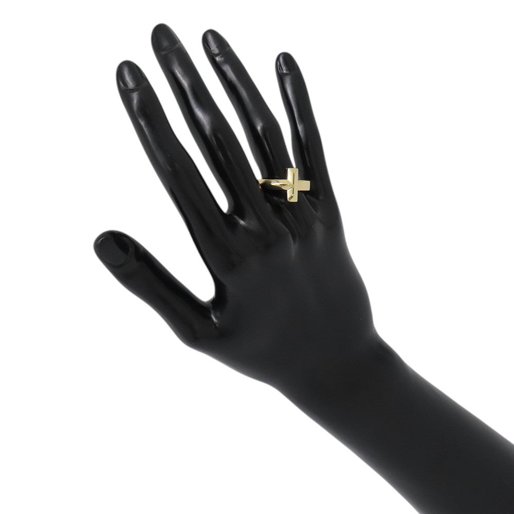TIFFANY&Co. T One Ring Size Approximately No. 15 18K Yellow Gold