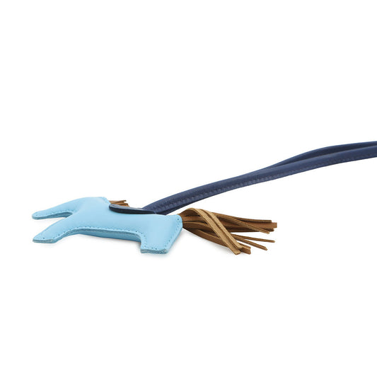 HERMES Rodeo Celeste/Blue de Malte/Kraft Lambskin Size PM