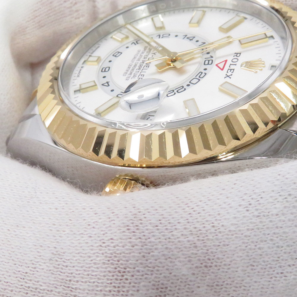 ROLEX Sky-Dweller W42mm Stainless Steel K18WG White Dial336933