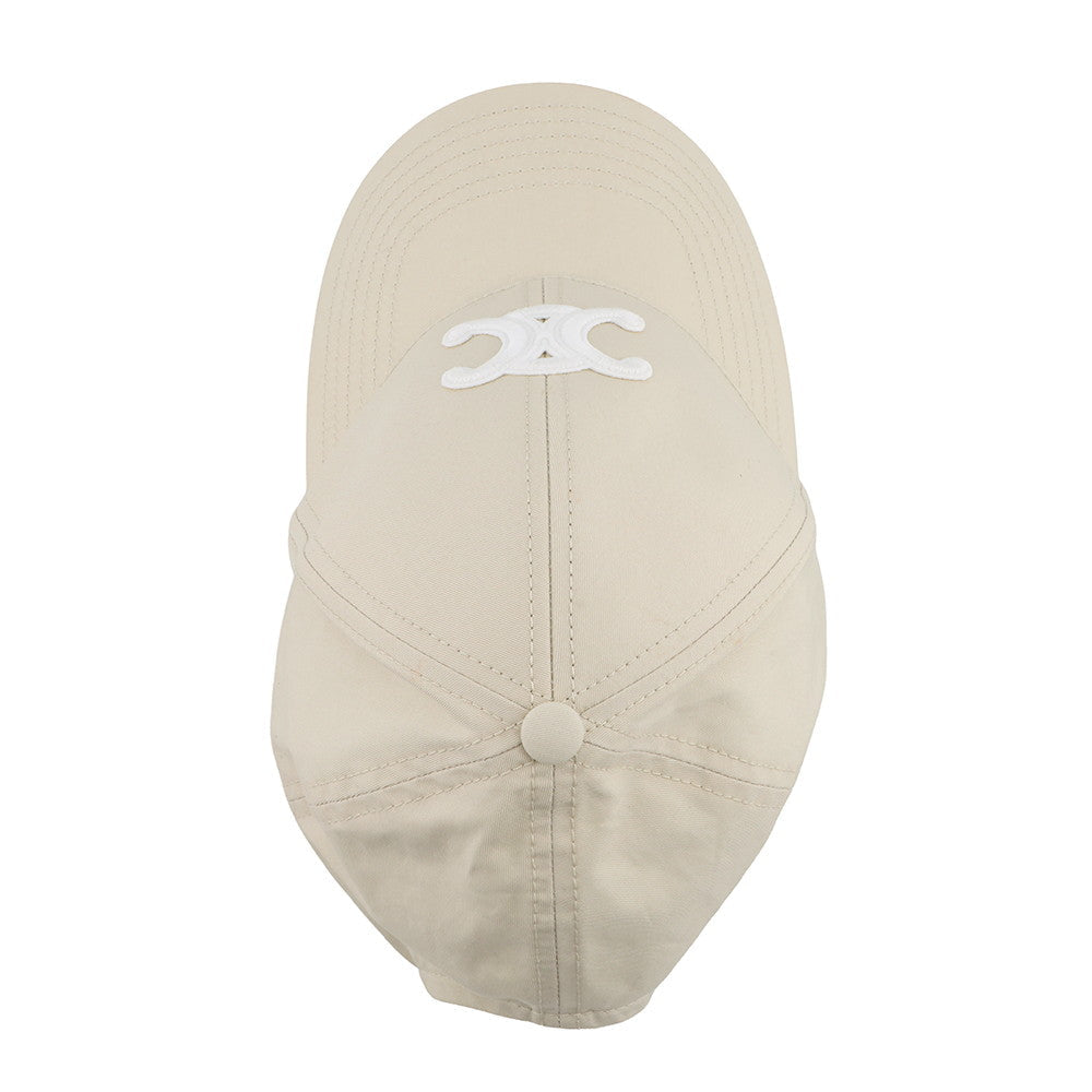 CELINE Triomphe Baseball cap Size S Vanilla2AUT6969P.01VA Cotton100%