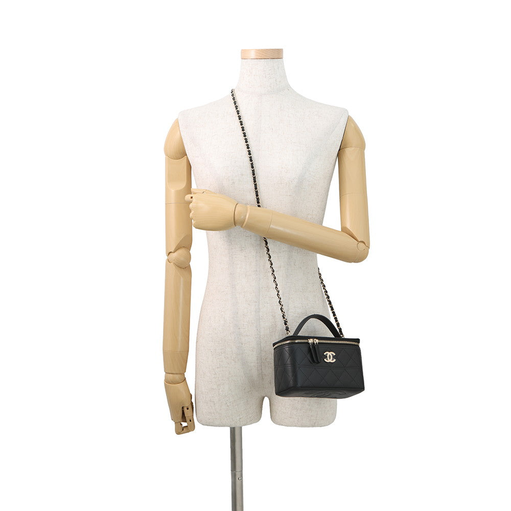 CHANEL Vanity bag BlackAP4404 B18715 Caviar Leather