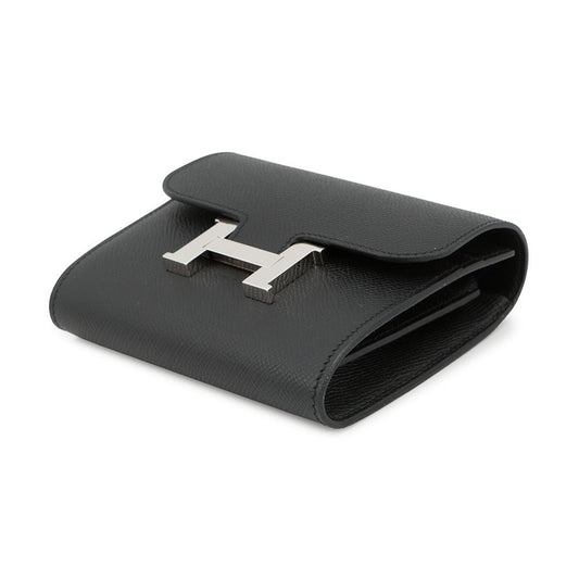 HERMES Constance compact Black Epsom