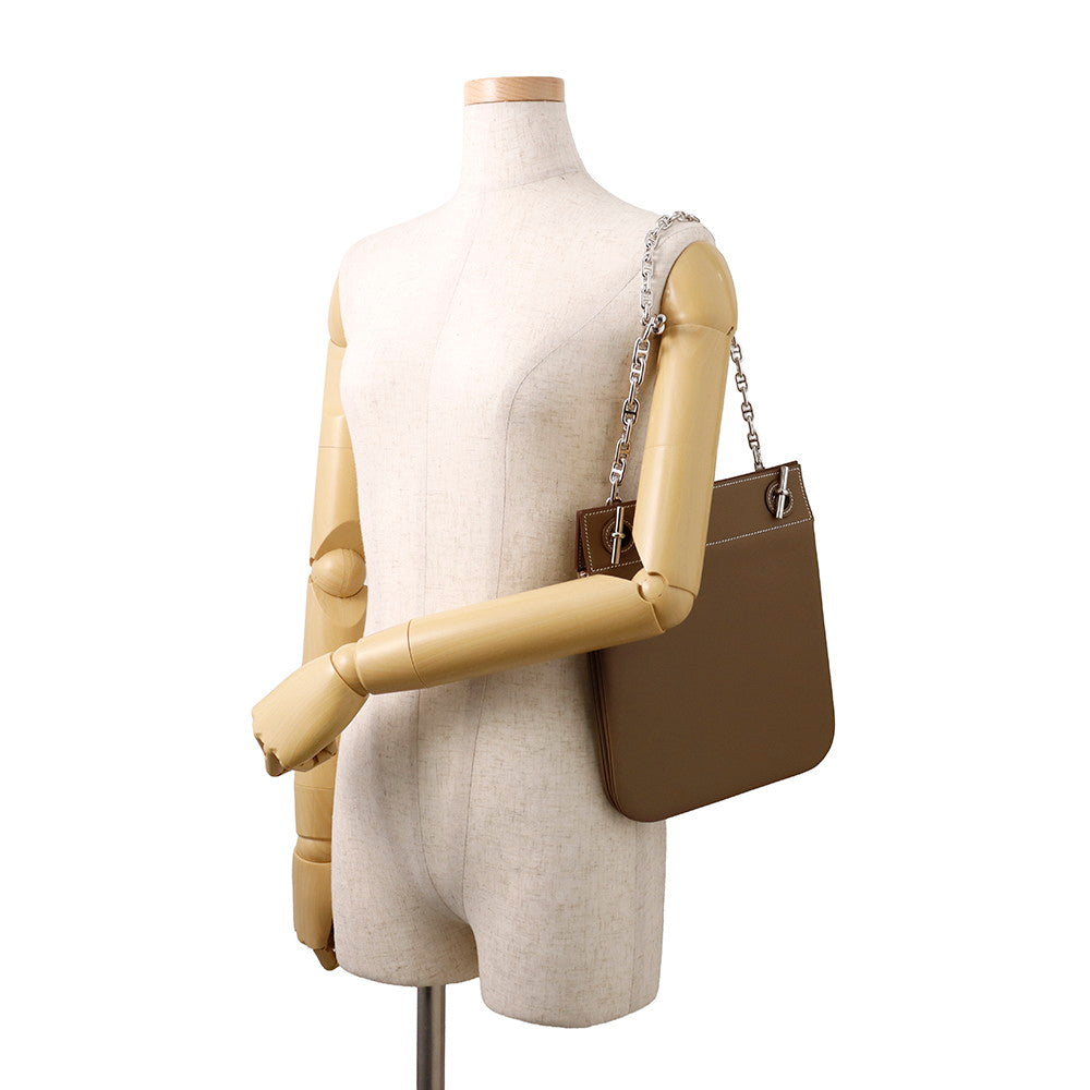 HERMES Posh Cliquetis Etoupe Swift Leather