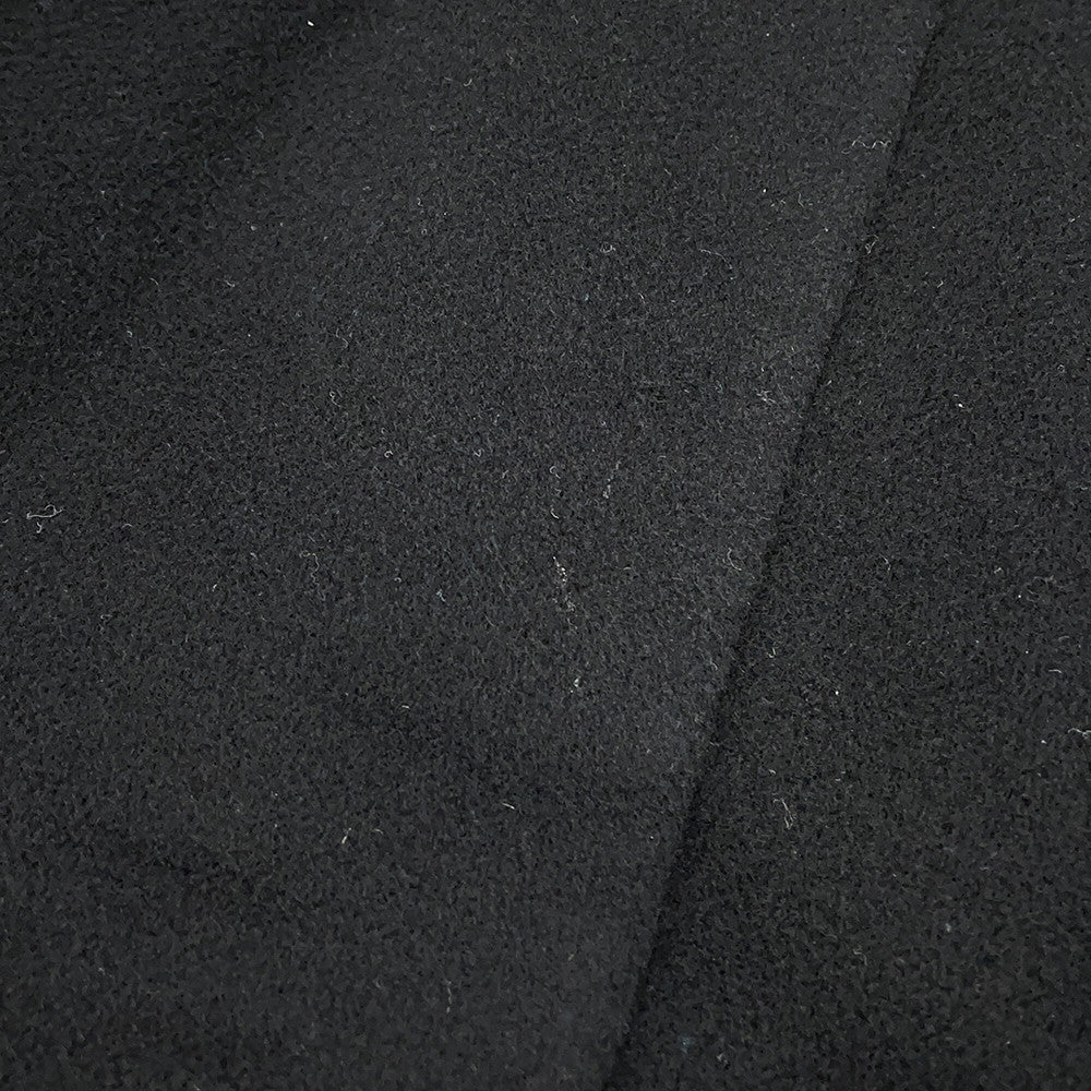HERMES Double-faced wrap coat Size 34 Black Cashmere100%