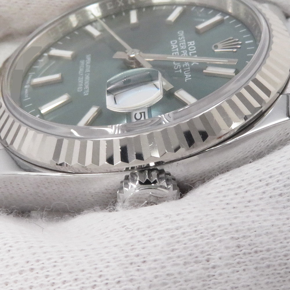 ROLEX Datejust W36mm Stainless Steel K18WG Mint Green Dial126234