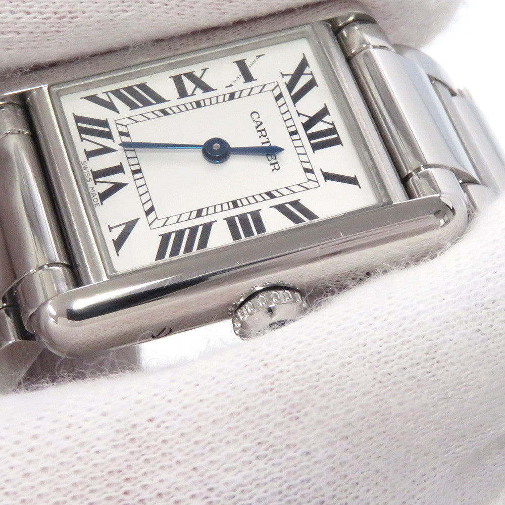 CARTIER Tank mast SM W29.5mm×H22mm Stainless Steel Silver DialWSTA0051