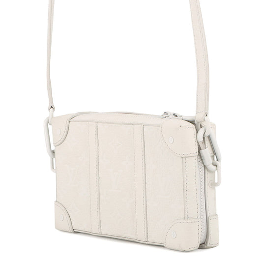LOUIS VUITTON Soft Trunk / Wallet WhiteM80146 Monogram・Taurillon LV Friend