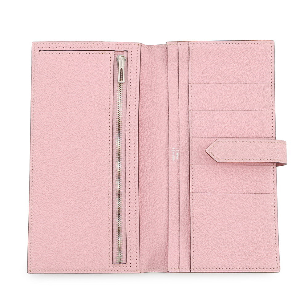 HERMES Beansufla Rose Sakura Chevre Myzore Goatskin