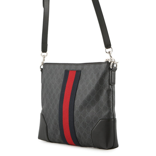 GUCCI GG Supreme messenger bag Black474139 K5ICN 1095 GG Supreme Leather