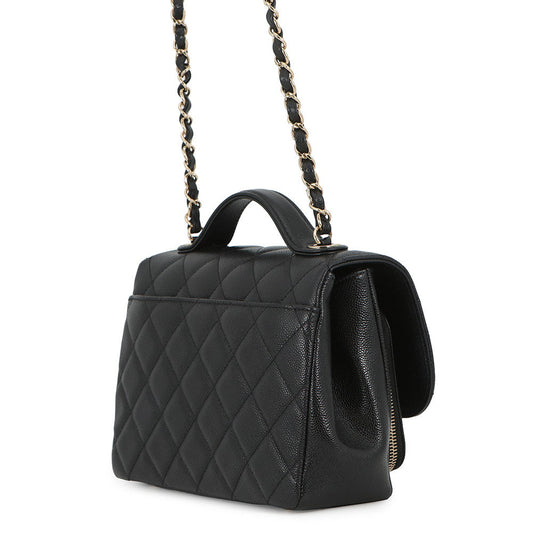 CHANEL Business Affinity Handbag BlackA93749 Caviar Leather