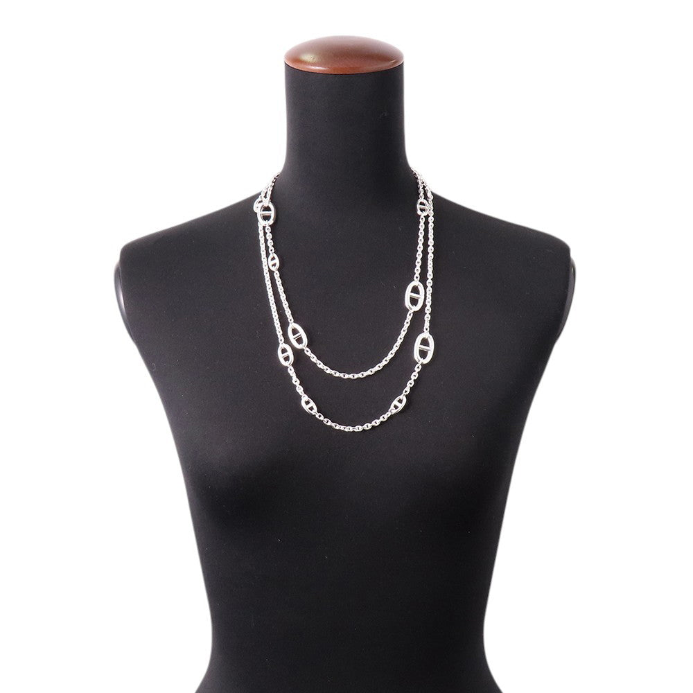 HERMES Chaine d'Ancre Farandole Necklace Size 120 SV925