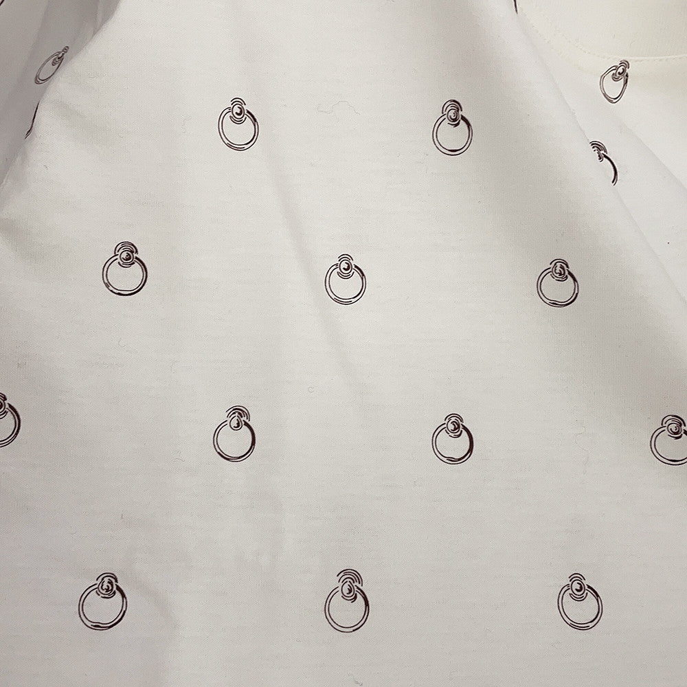 HERMES T-Shirt with "Anno Finesse" print Size 42 White6E4650DQ Cotton100%
