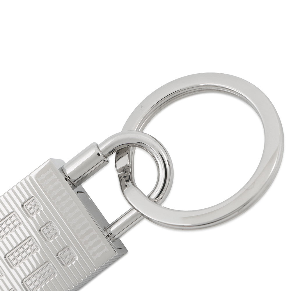 HERMES Keychain "Fauve Le Surprise" Cadena Silver Metal