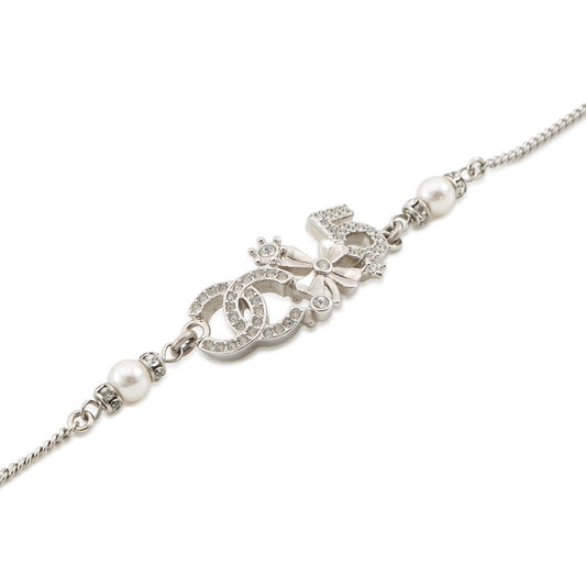 CHANEL Icon BraceletABA424-B10535-NN148 Metal Rhinestone Faux Pearl