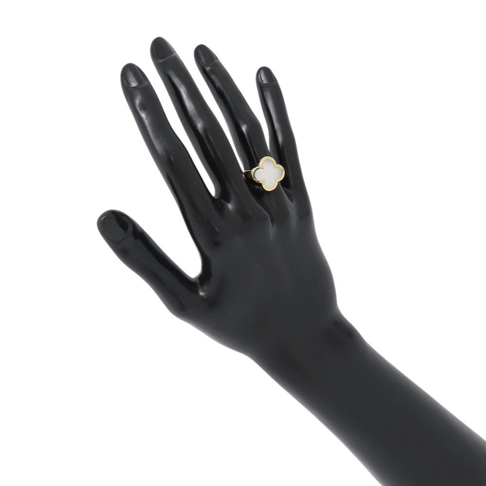 Van Cleef & Arpels Pure Alhambra Ring Size 51/#11VCARA35951/VCARA35900 18K Yellow Gold