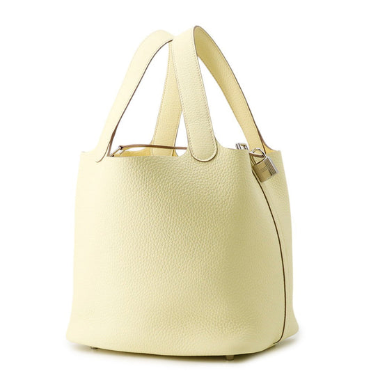 HERMES Picotin Lock Jaune Milton Taurillon Clemence Size MM