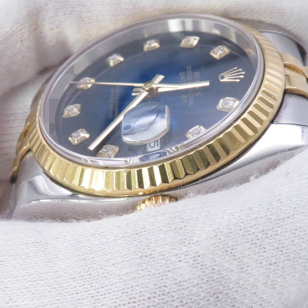 ROLEX Datejust W36mm Stainless Steel K18YG Blue Gradation Dial116233G